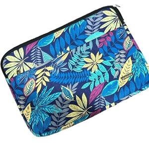 Laptop padded case protection 13.3” NEW colorful floral canvas print computer